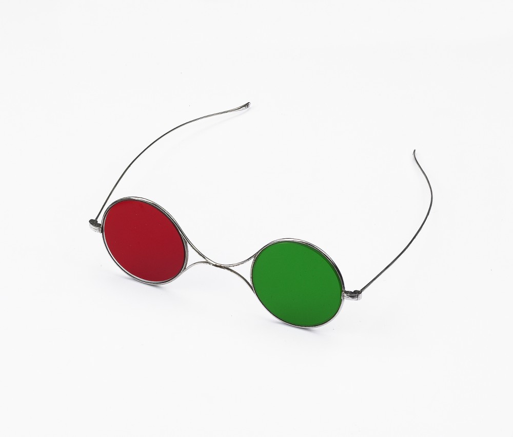 Lunette rouge vert