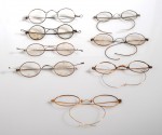 9 paires de lunettes monture acier